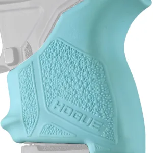 Hogue 18124 HandAll Beavertail Grip Sleeve made of Rubber with Textured Aqua Blue Finish for Ruger LCP II