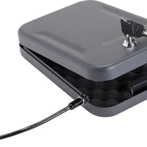Hornady 95200 Standard Lock Box Large Key Entry Black Steel Holds 1 Handgun 9.50" L x 6.50" W x 1.75" D