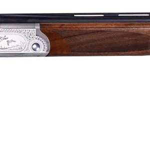 ATI ATIGKOF410SVE Cavalry SVE 410 Gauge 3" 2rd 26" Blued O/U Barrel, Silver Engraved Metal Finish, Oiled Turkish Walnut Stock, Ejector, 5 Chokes
