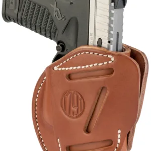 1791 Gunleather 3WH4CBRA 3-Way  IWB/OWB Size 04 Classic Brown Leather Belt Loop Fits Walther PPS Fits Taurus G2C Fits Springfield XD/XDS Ambidextrous Hand