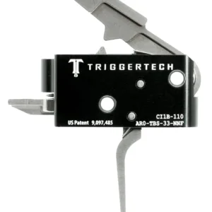 TriggerTech AR0TBS33NNF Competitive Primary Two-Stage Flat Trigger with 3.50 lbs Draw Weight for AR-15 Right