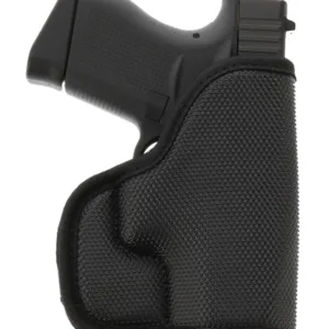 Galco SOU800B StukOn-U  Black Gripper Shell Compatible w/ Glock 43/Sig P365/Springfield  Hellcat Pocket Mount Ambidextrous
