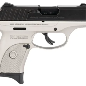 Ruger 3290 EC9s  9mm Luger Black Oxide Alloy Steel 3.12" Barrel 7+1, Savage Silver Cerakote Glass-Filled Nylon Frame, Black Oxide Hardened Alloy Steel Slide, Manual Safety