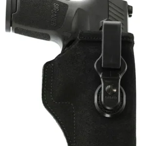 Galco TUC226B Tuck-N-Go 2.0 IWB Black Leather Compatible w/ Glock 19X/19 Gen1-5/23 Gen2-5 UniClip/Stealth Clip Mount Ambidextrous