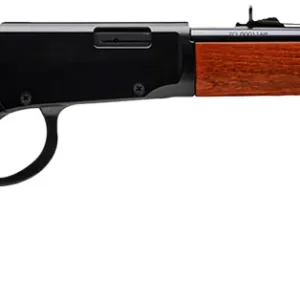 Rossi RL22181WD Rio Bravo  Lever Action 22 LR Caliber with 15+1 Capacity, 18" Round Barrel, Polished Black Metal Finish & German Beechwood Stock Right Hand (Full Size)