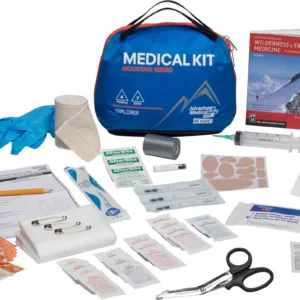 Adventure Medical Kits 01001005 Mountain Explorer Medical Kit Treats Injuries/Illnesses Water Resistant Blue