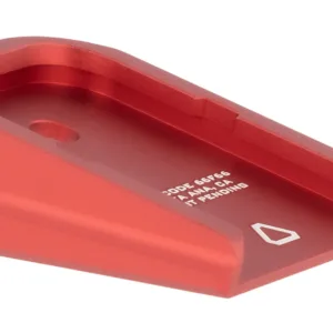 Strike Industries GALBPRED Base Plate  Compatible w/Glock Except 20/21/26/27/33/39, Red Aluminum