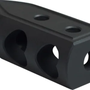 Timber Creek Outdoors 9MMHBBLC Heart Breaker Muzzle Brake Black Cerakote with 1/2"-28 tpi Threads for 9mm AR-Platform