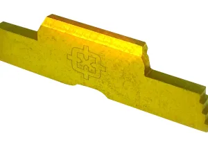 Cross Armory CRG5SLGD Slide Lock  Extended Compatible w/Glock Gen1-5/P80 Gold Steel