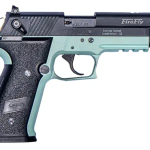 GSG GERG2210FFM FireFly  22 LR 10+1 4" Black Serrated Slide, Mint Zinc Alloy w/Accessory Rail Frame, Black Polymer Grip