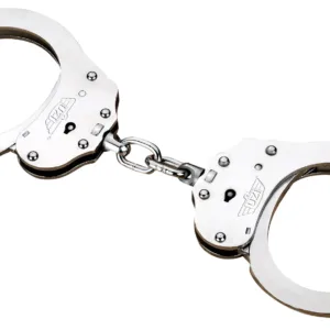 Uzi Accessories UZIHCEUSCNIJ Handcuffs NIJ Silver Steel Includes 2 Keys