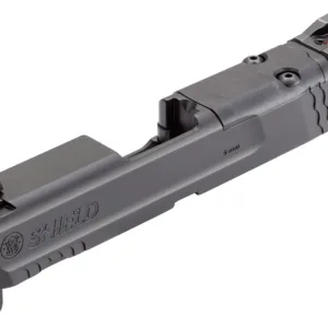 Smith & Wesson 3015613 Slide Assembly Shield Fits S&W Shield/Shield Plus Optic Ready 9mm Luger Black Armornite Stainless Steel 3-Dot White Sights