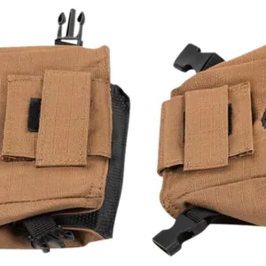 Allen 18419 X-Focus Unfilled Front/Rear Shooting Bag Combo Tan/Black 600D Polyester