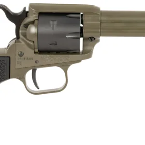 Heritage Mfg RR22T4 Rough Rider  22 LR 6 Shot 4.75" OD Green Cerakote Barrel, OD Green Cerakote w/Black Accents Frame, Black Cerakote Cylinder, Black Star Polymer Grips