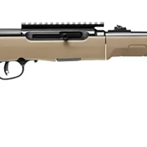 Savage Arms 47262 A22 Takedown Full Size 22 LR 10+1 18" High Luster Button Rifled Barrel, High Luster Drilled & Tapped Carbon Steel Receiver, Flat Dark Earth Takedown Synthetic Stock, Right Hand
