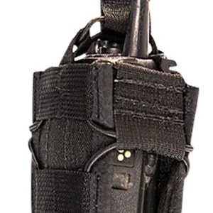 High Speed Gear 11MAC0BK TACO Multi-Access Comm Holder, Black Nylon with Bungee Pull Tongue, Fits MOLLE