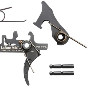 Larue Tactical LTMBT2S MBT-2S  Black Two-Stage Curved Fits AR10/AR15