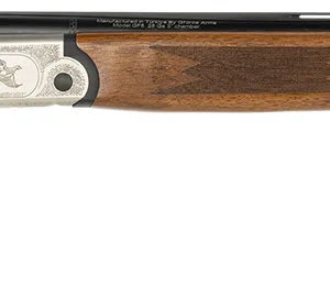 Gforce Arms GF52824Y Filthy Pheasant  Youth 28 Gauge Break Open 3" 2rd 24" Over/Under Vent Rib Barrel, Nickel Plated Engraved Receiver, Fixed Turkish Walnut Stock