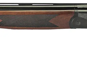 Iver Johnson Arms IJ60012 IJ600  12 Gauge Break Open 3" 2rd 28" Over/Under Vent Rib Barrel, Matte Black Chromed w/Engraving Steel Receiver, Fixed Walnut Checkered Wood Stock & Forend