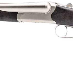 Heritage Mfg BL1218NI Badlander  12 Gauge Break Open 2rd 18.50" Nickel Side By Side Barrel & Receiver, Fixed Turkish Walnut Wood Stock