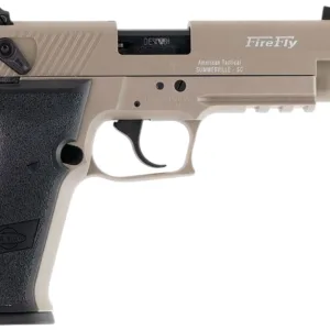 GSG GERG2213TFFTA FireFly  22 LR 13+1 4.90" Black Threaded Barrel, Tan Aluminum Serrated Slide, Tan Aluminum Frame w/Picatinny Rail, Textured Grip