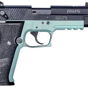 GSG GERG2213TFFMA FireFly  22 LR 13+1 4.90" Black Threaded Barrel, Aluminum Serrated Slide, Mint Aluminum Frame w/Picatinny Rail, Textured Grip