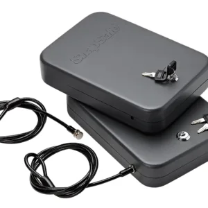 SnapSafe 75211 Lock Box Keyed Alike XL Key Entry Black Steel Fireproof- Yes 2 Pack