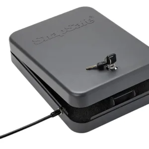 SnapSafe 75220 Lock Box  2XL Key Entry Black Steel 11.50" L x 8.50" W x 2.50" D