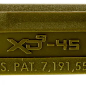 Springfield Armory XDS5001MFDE Backstrap Sleeve  made of Polymer with Flat Dark Earth Finish & 1 Piece Finish for 45 ACP Springfield XD-S with #1 Backstrap & 3.30" Barrel