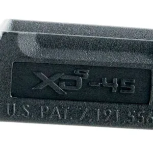 Springfield Armory XDS5001M Backstrap Sleeve  made of Polymer with Black Finish & 1 Piece Design for 45 ACP Springfield XD-S with #1 Backstrap & 3.30"-4" Barrel