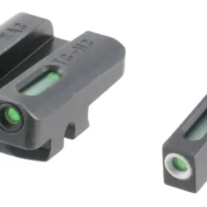 TruGlo TG13WA3A TFX  Black | Green Tritium & Fiber Optic White Outline Front Sight Green Tritium & Fiber Optic Rear Sight