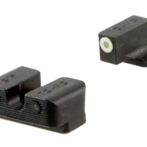 TruGlo TG231S2W Tritium Pro  Black | Green Tritium White Outline Front Sight Green Tritium Rear Sight