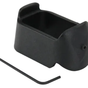 Pachmayr 03852 Mag Sleeve  made of Polymer with Black Finish for Glock 19,23 Mags to fit Glock 26 & 27 Models