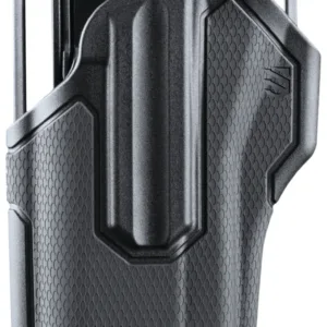 Blackhawk 419000BBL Omnivore  OWB Black Plastic Belt Slide Fits Most Semi-Autos, Left Hand