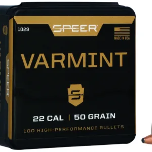 Speer 1029 Varmint  22Cal 50gr Jacketed Soft Point 100 Per Box/5 Case