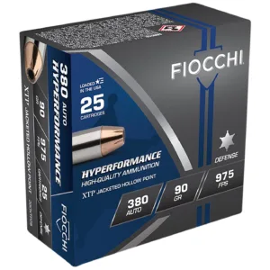Fiocchi 380XTP25 Hyperformance  380ACP 90gr Hornady XTP Hollow Point 25 Per Box/20 Case