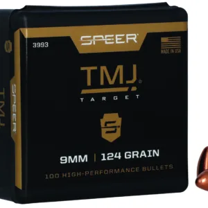 Speer 3993 TMJ  9mm 124gr Total Metal Jacket 100 Per Box/5 Case