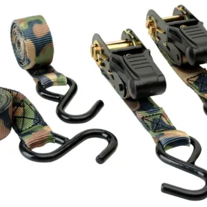 HME RS4PK Camouflage Ratchet Tie Down Straps Camouflage 4 Pack