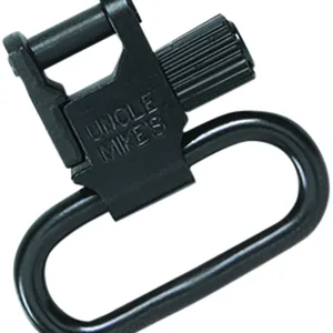 Uncle Mike's 14033 Super Swivel  Quick Detach Tri-Lock Blued 1.25" Loop for Rifles or Shotguns w/QD Bases