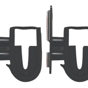 Rugged Gear 10030 Dual Lock Gun Holder Rifle/Shotgun Black Metal