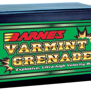 Barnes Bullets 30198 Varmint Grenade Ultra High Velocity 223Rem 50gr Flat Base Hollow Point 100/Box