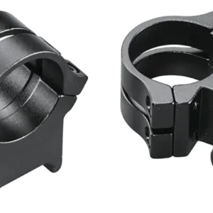 Weaver Mounts 49049 Quad Lock Detachable Rings  Matte Black 1" Extra High