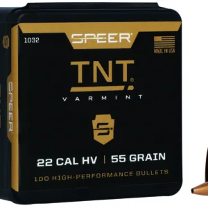 Speer 1032 TNT 22Cal 55gr Jacketed Hollow Point 100 Per Box/5 Case
