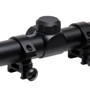 TruGlo TG-853932B Trushot  Black Anodized 3-9x32mm 1" Tube Duplex Reticle w/Rings 3/8" Dovetail