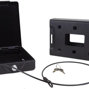 Bulldog BD1150 Car Vault  Key Entry Matte Black Powder Coat Steel Holds 1 Handgun 11.30" x 6.90" x 2.50"