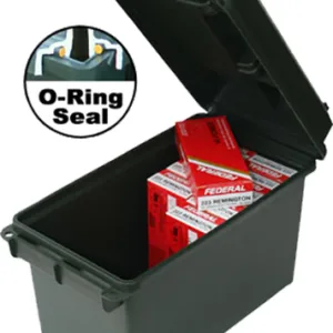 MTM Case-Gard AC50C11 Ammo Can  50Cal Rifle Forest Green Polypropylene
