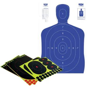 Birchwood Casey 34602 Shoot-N-C Reactive Target Self-Adhesive Paper Multi-Color Silhouette Kit
