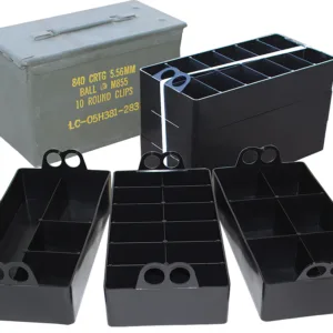 MTM Case-Gard ACO Ammo Can Organizer Insert  Black Polypropylene