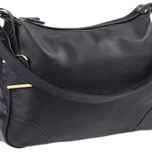 Bulldog BDP010 Hobo Purse w/Holster Black Leather for Most Small Autos & Revolvers Ambidextrous Hand