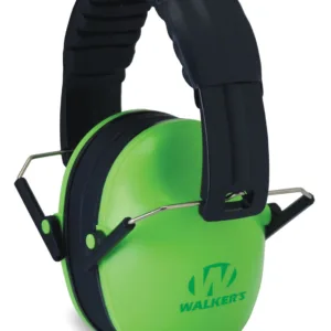 Walker's GWPFKDMLG Baby & Kids Folding Muff 23 dB Over the Head Lime Green/Black Polymer